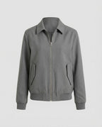 Lässige Herren BasR&Ball Jacke Vintage USA Style Grau Übergangsjacke