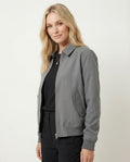 Lässige Herren BasR&Ball Jacke Vintage USA Style Grau Übergangsjacke