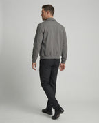 Herren Vintage BasR&Ball Jacke USA Style Herbst Übergangsjacke Grau Schwarz