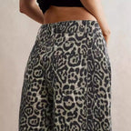 Damen Leichte Sommerhose im Leopardenmuster R&B