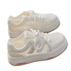Damen Sportliche Sneakers mit atmungsaktiver Netzstruktur und stoßdämpfender Sohle R&B