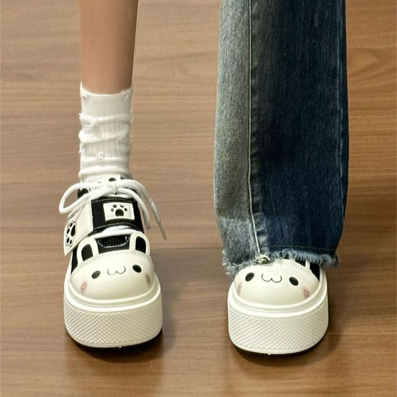 Damen Sneaker mit verspieltem Tiermotiv und weicher Sohle R&B