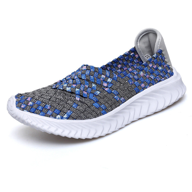 Damen Slip-On Sneakers mit atmungsaktiver Gewestruktur