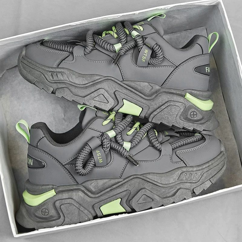 Damen Sportliche Chunky Sneakers mit innovativer Schnürtechnik R&B