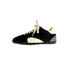 Damen Sportliche Sneakers im minimalistischen Design mit atmungsaktiver Oberflächenstruktur und stabiler Sohle