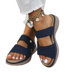 Damen Komfortable Sandalen mit verstellbaren Riemen und atmungsaktiver Oberfläche R&B