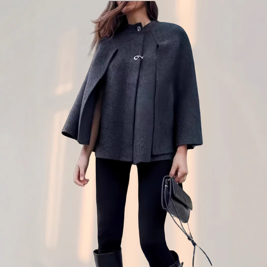 Damen elegante Kapuzenumhang R&B