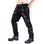 Herren Cargo-Hose mit Ketten-Details und praktischen Taschen R&B