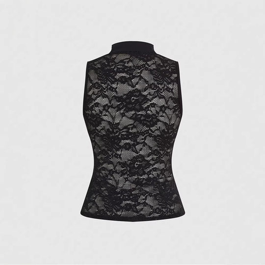 Damen Chinesisches Sticktop mit hochgeschlossenem Design und floralem Motiv R&B