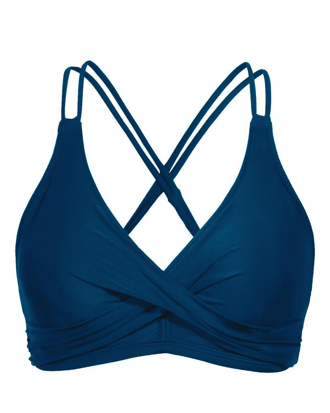 Damen Sportliches Bikinioberteil mit raffiniertem Wickeldesign R&B