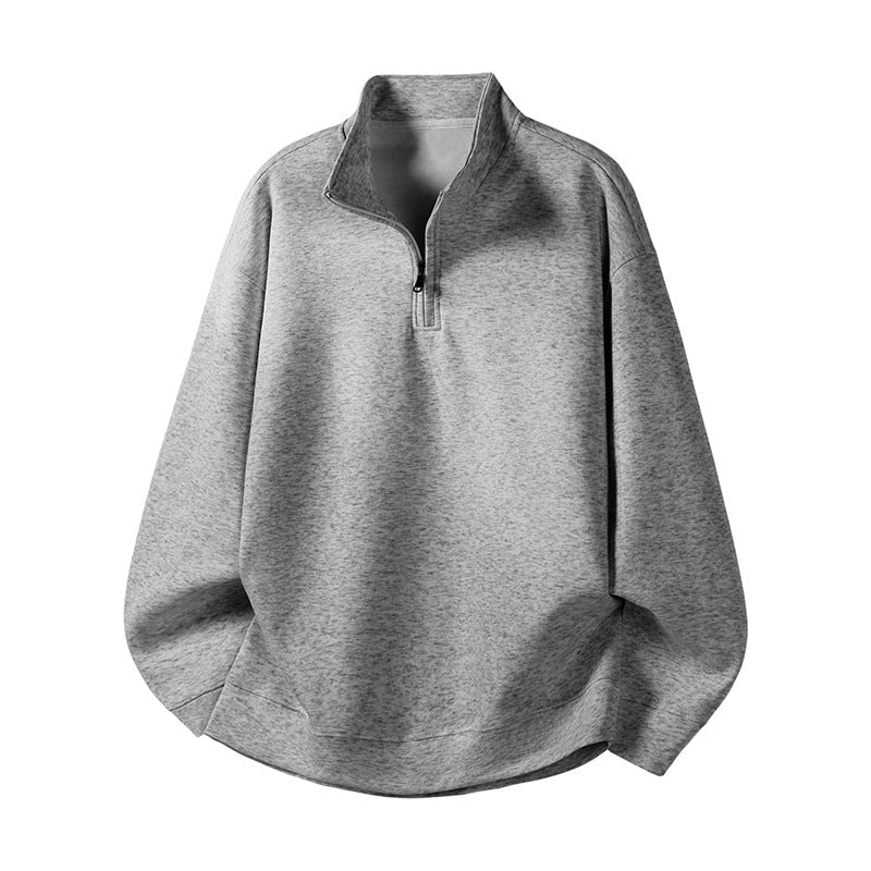 Damen Oversized Fleecepullover mit halb offenem Kragen R&B