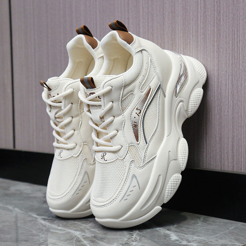 Damen Sportliche Chunky Sneakers mit atmungsaktiver Mesh-Oberfläche und modischem Designschnitt R&B