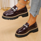 Damen Bequeme Mokassins mit modischem Schmuckdetail R&B