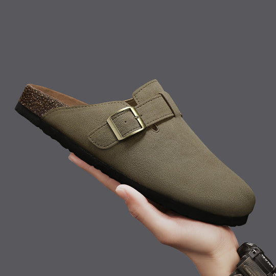 Damen elegante Clogs mit verstellbarem Riemen und rutschfester Sohle R&B