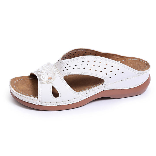 Damen bequemes Clogs mit floralem Design und atmungsaktiver Sohle R&B