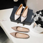 Damen spitze Ballerinas mit eleganter Nietenverzierung R&B