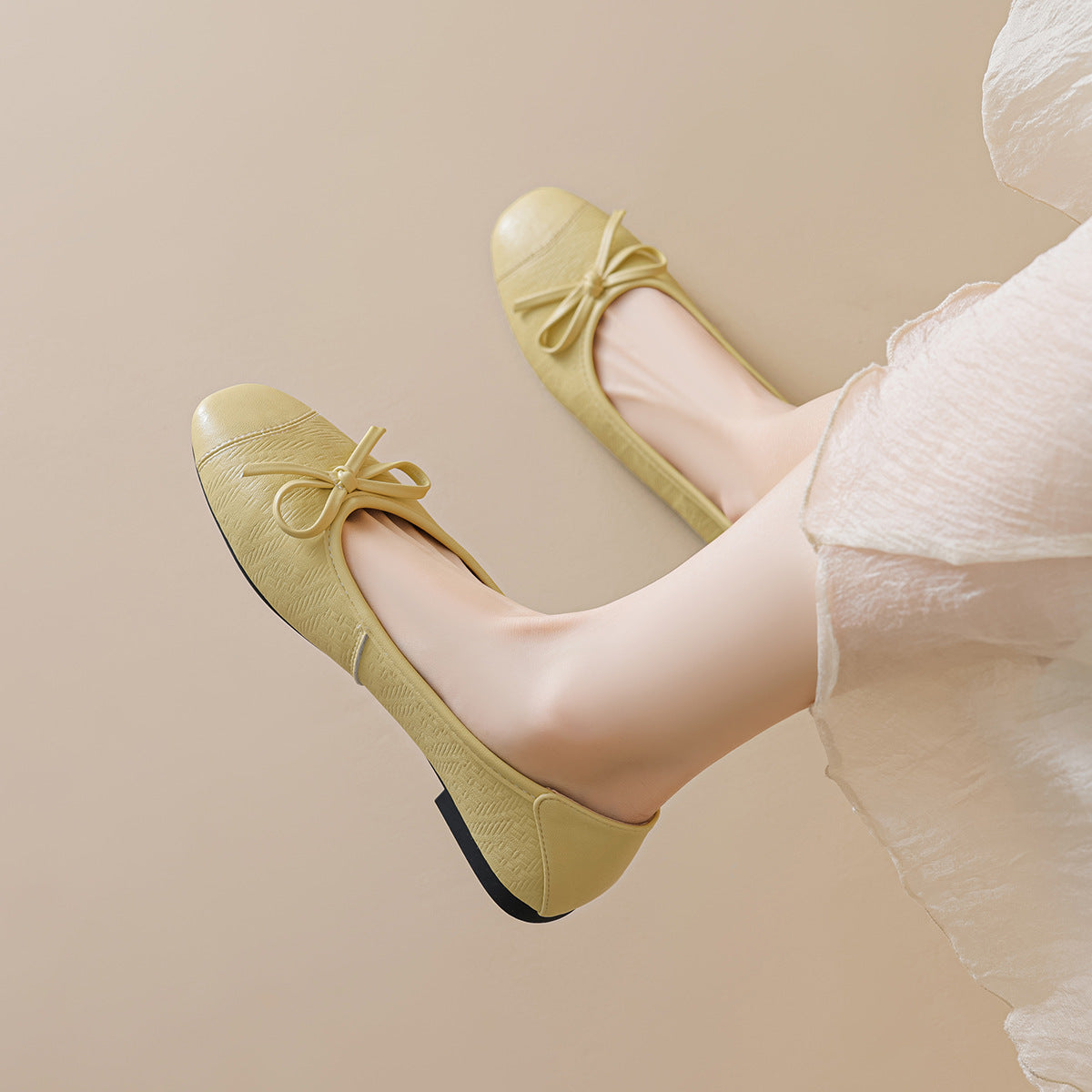 Damen Ballerinas mit dekorativem Schleifen-Design und komfortabler Sohle