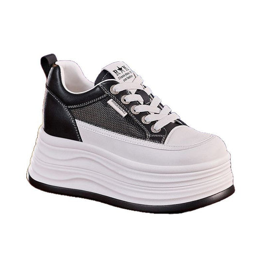 Damen Sportliche Plateausneaker mit atmungsaktiver Obermaterialkombination R&B