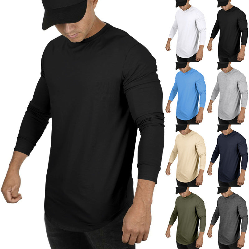 Herren Langarmshirt mit innovativem Schnitt und atmungsaktiver Struktur R&B