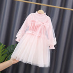 Mädchen festliches Tüllkleid mit Spitzen-Details R&B