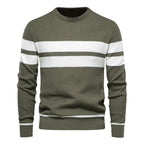 Herren strukturiertes Sweatshirt mit modernen Streifen