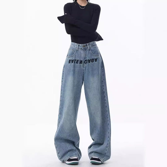 Damen Weite Jeanshose R&B