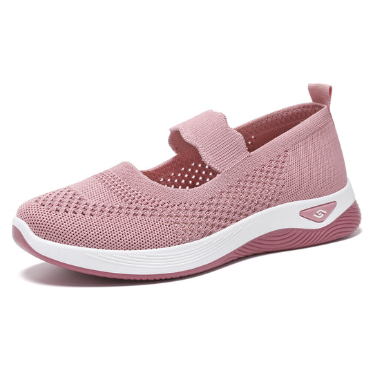 Damen Slip-On Sportschuhe mit elastischem Riemen und atmungsaktivem Obermaterial R&B