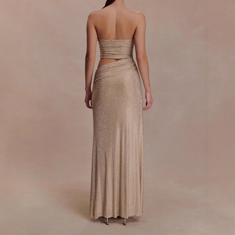 Damen Glamouröses Abendkleid mit Raffungen R&B