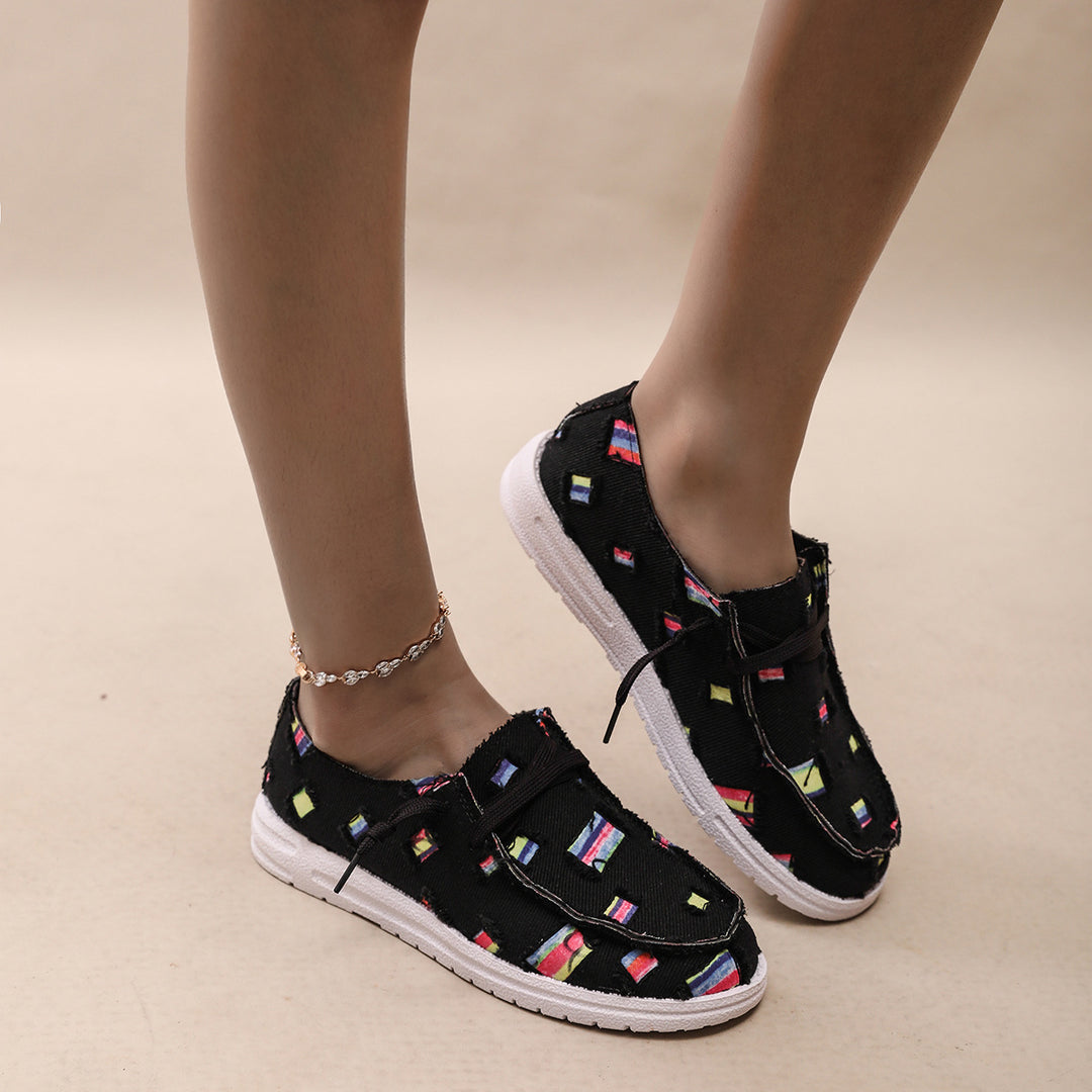 Damen Modische Sneaker mit einzigartigem Muster R&B