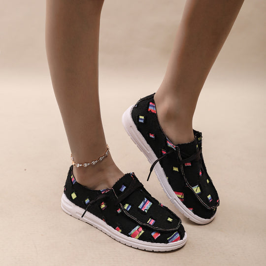 Damen Modische Sneaker mit einzigartigem Muster R&B