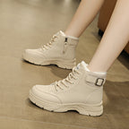 Damen Winterliche High-Top Sneaker mit weichem Fleece-Futter R&B