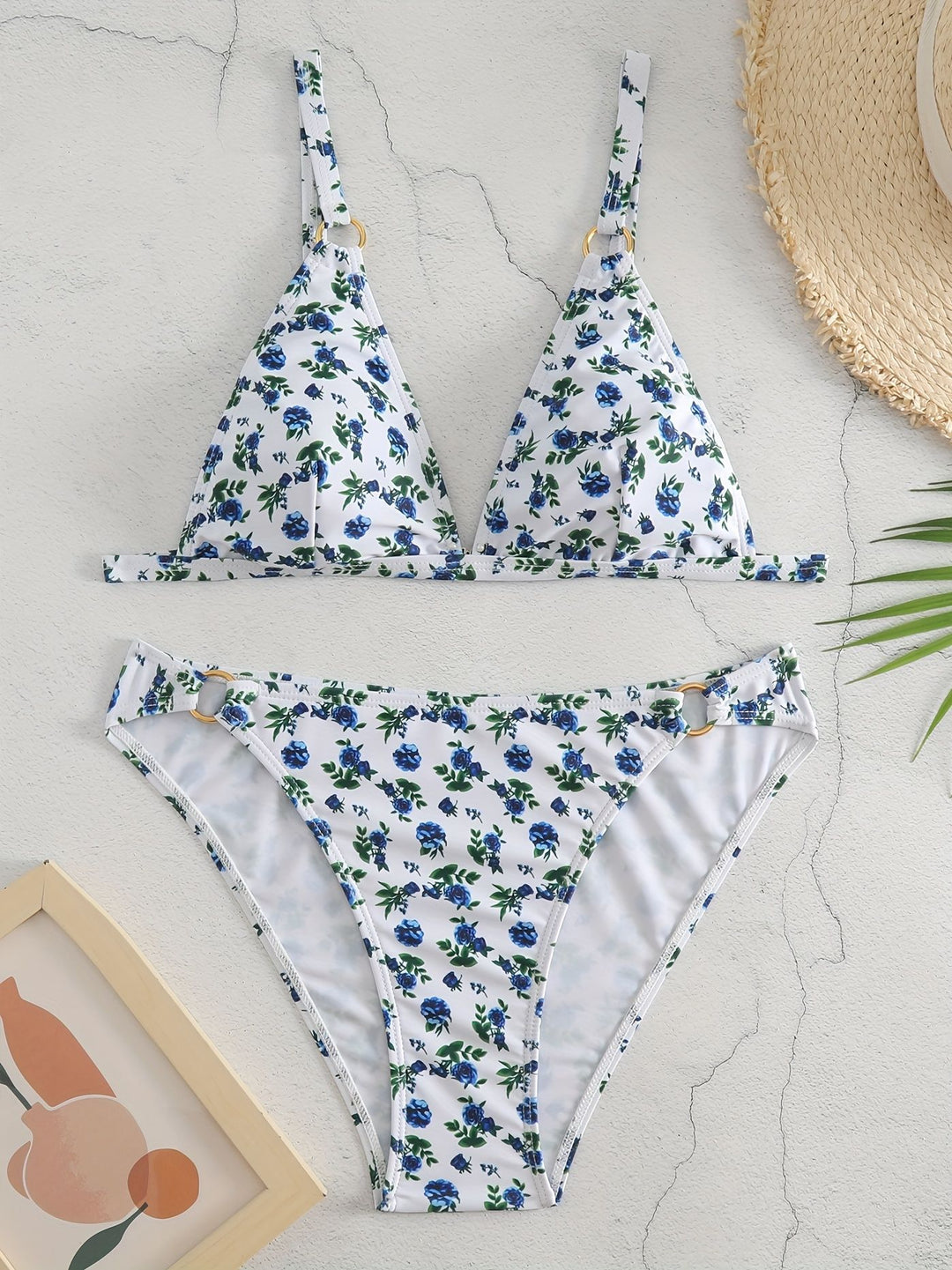 Damen Triangel-Bikini mit luxuriösen Details R&B