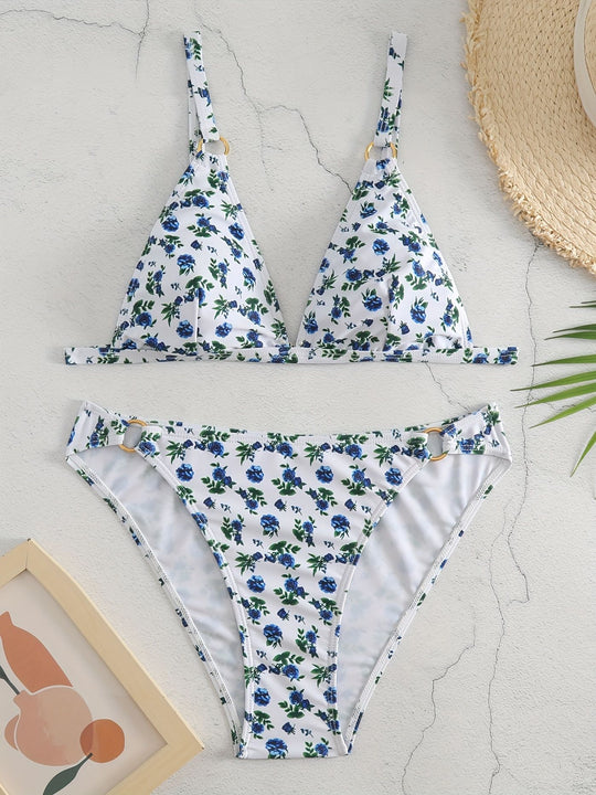 Damen Triangel-Bikini mit luxuriösen Details R&B