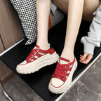 Damen Sneakers mit modernem Plateau-Design R&B