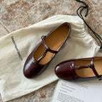 Damen Elegante Mary Jane Ballerinas mit modischem Riemchen und bequemer Polsterung R&B
