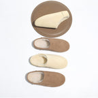 Damen Hausschuhe mit weichem Velours-Innenfutter und rutschfester Sohle R&B