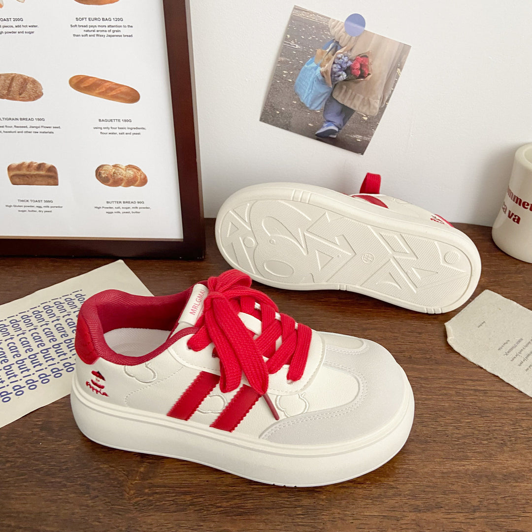 Damen Plateau-Laufsneaker mit verspielten Applikationen und atmungsaktiver Sohle R&B