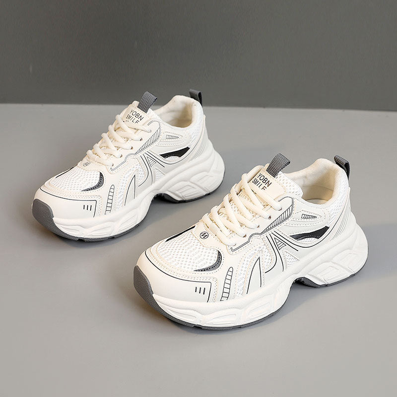 Damen Sportliche Trend-Sneaker mit atmungsaktivem Obermaterial und dämpfender Sohle R&B