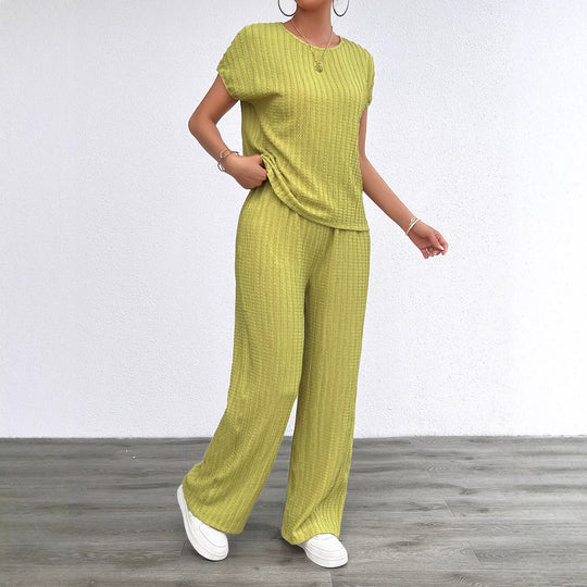 Damen Elegantes Lounge-Set mit feinen Streifen und entspannter Passform R&B