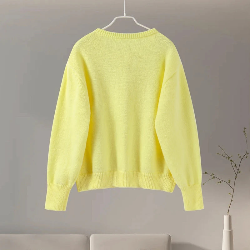 Damen kuscheliger Cardigan aus weichem Mohair R&B