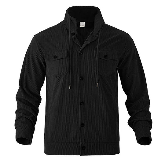Herren Cordjacke mit verstellbarem Kordelzug und praktischen Brusttaschen R&B