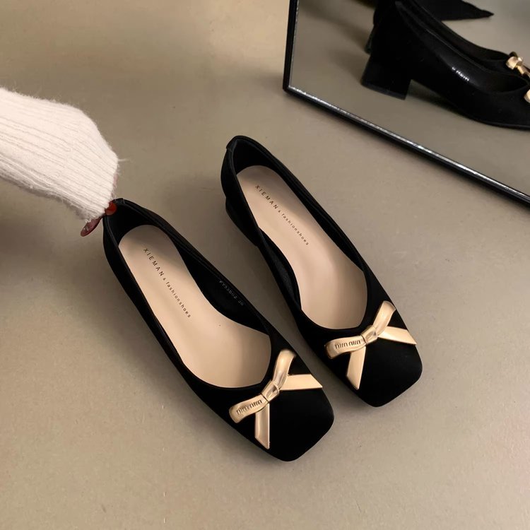 Damen Ballerinas mit dekorativem Schleifenakzent und bequemer Innensohle R&B