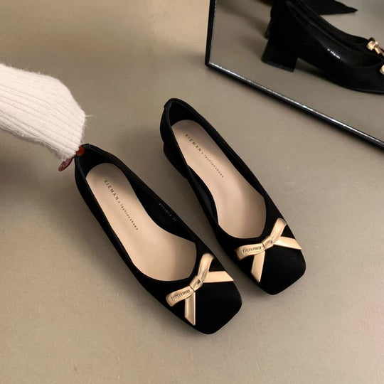 Damen Ballerinas mit dekorativem Schleifenakzent und bequemer Innensohle R&B
