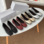 Damen Ballerinas mit elegantem Quadrat-Fußbett