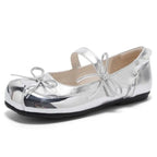 Damen Ballerinas mit zierlichem Riemchen und elegantem Schleifendetail R&B