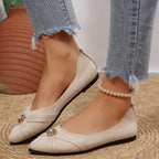Damen Ballerinas mit dekorativem Schmuckdetail R&B
