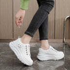 Damen modische Plateau Sneakers mit dämpfendem Sohlenprofil R&B