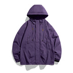 Damen lässige Outdoor-Jacke mit verstellbarem Kapuzensystem und funktionalen Taschen