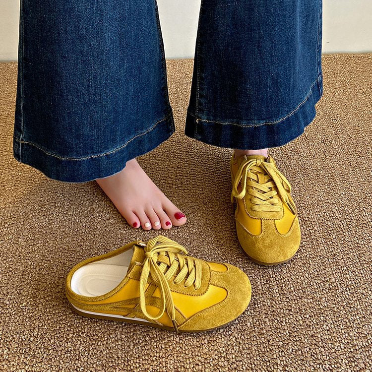 Damen bequeme und atmungsaktive Sneaker mit rutschfester Sohle R&B