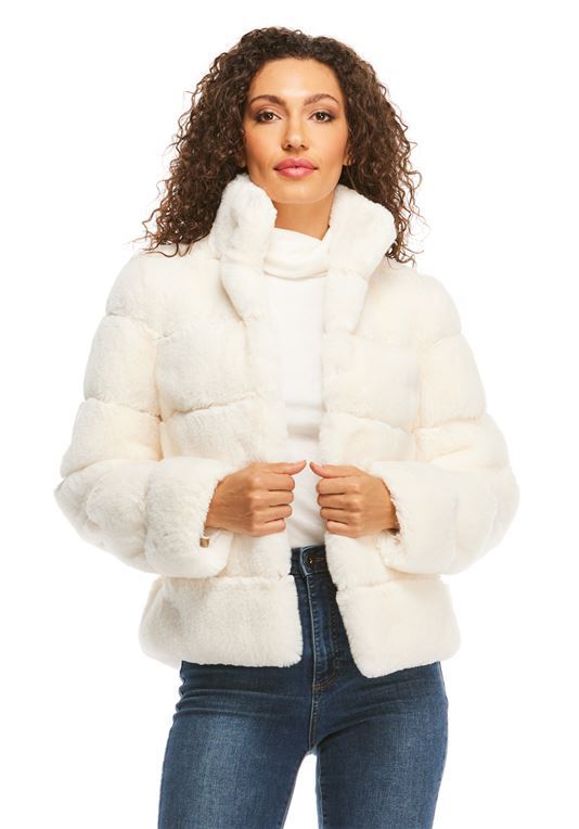 Damen Modische Daunenjacke mit hohem Kragen R&B